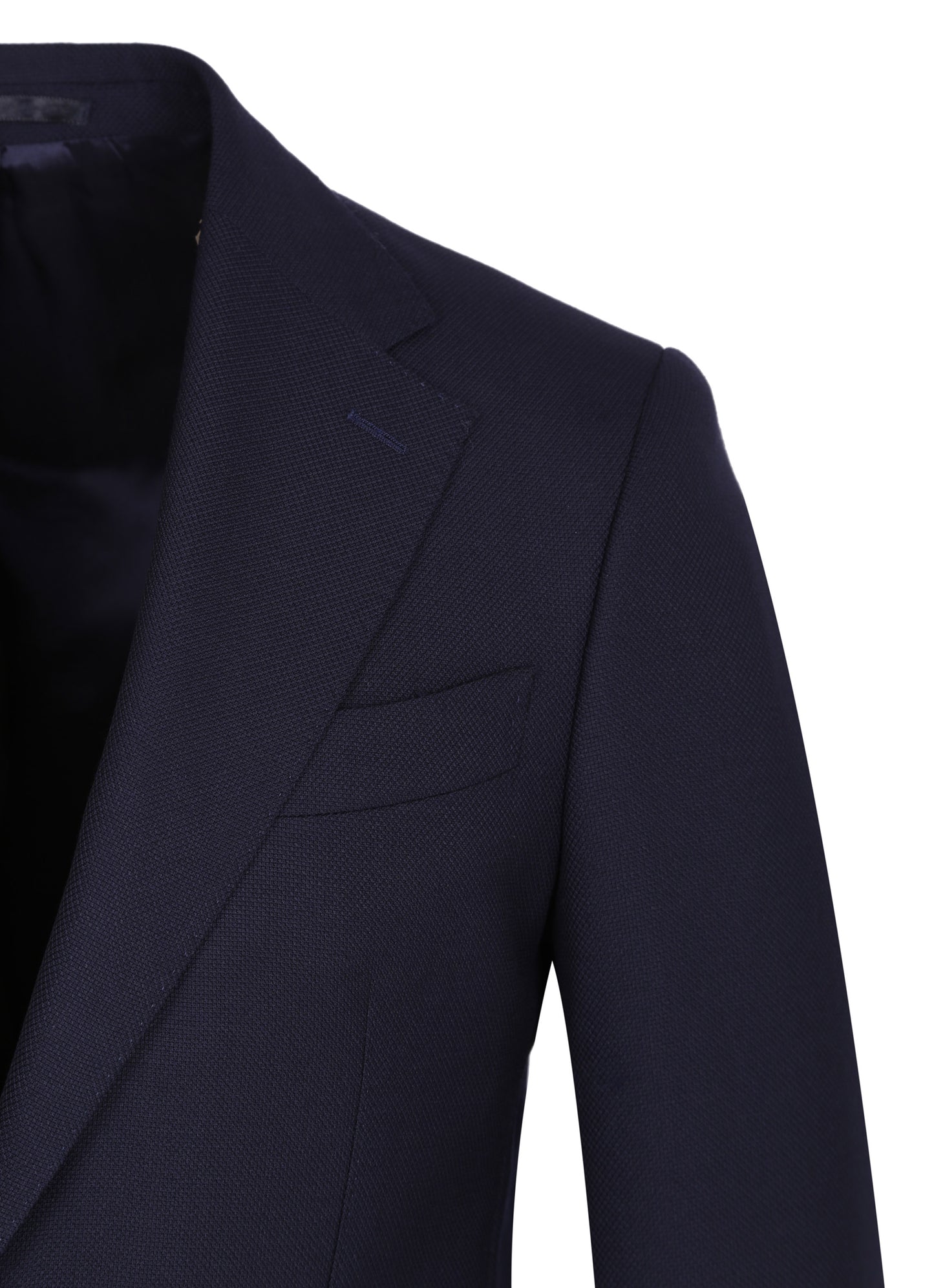 Navy Blue %100 Wool Italian Marzotto Fabric Blazer